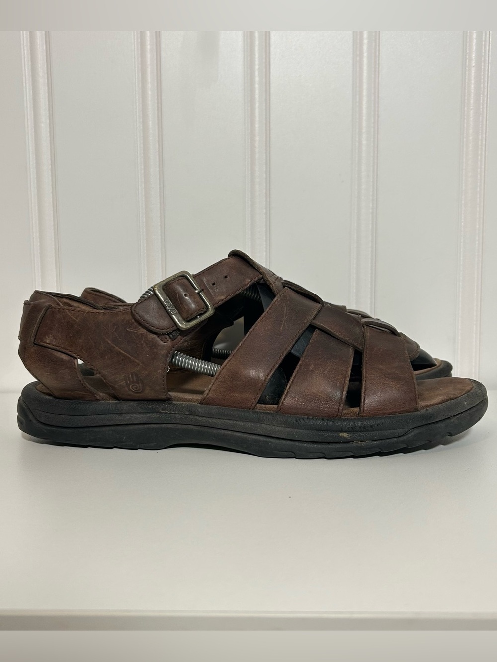 Teva Camden Brown Leather Men's Fisherman Sandals - Classic Casual